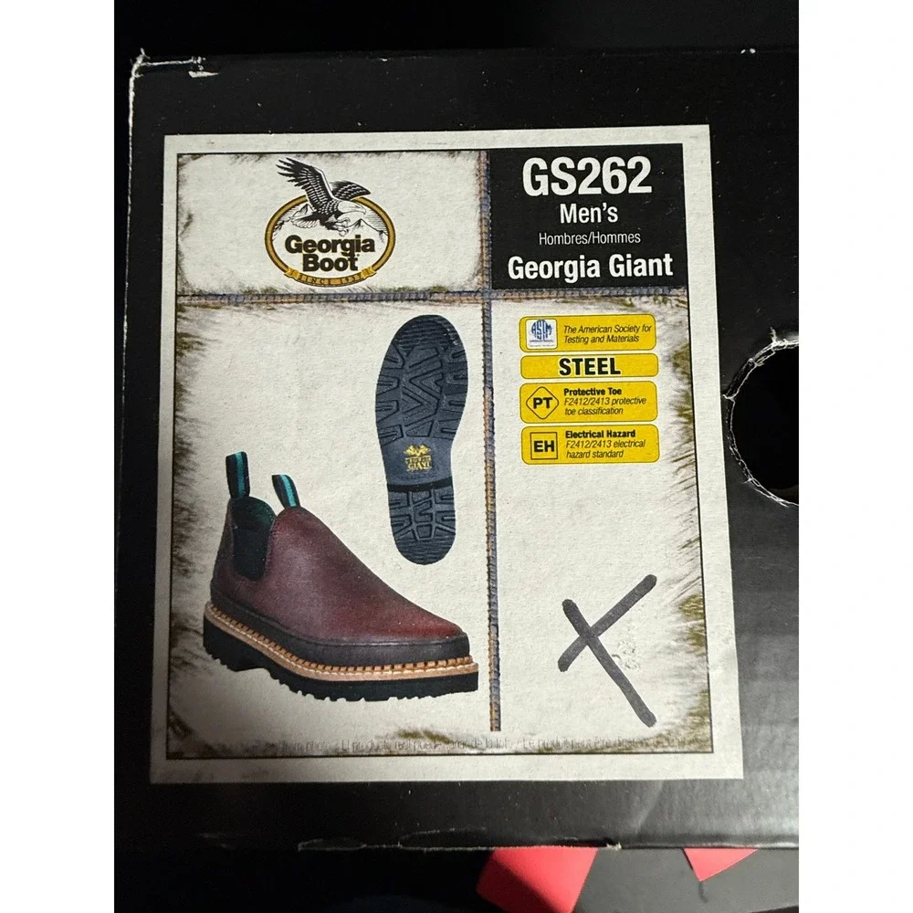 Georgia Boot New Steel‎ Toe Work Shoes GS262 Georgia Giant Romeo Mens 7M Soggy